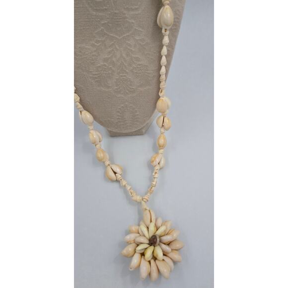 Bohemian Beach Style Cowrie Shell Necklace with Charm - Picture 6 of 10